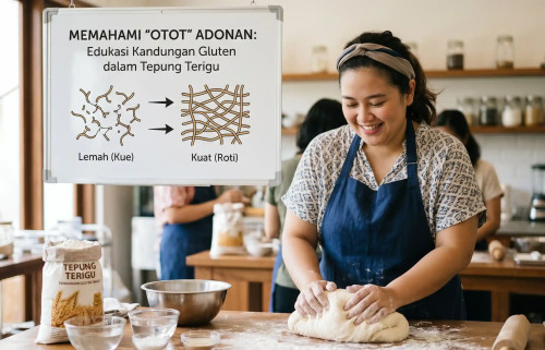 Memahami Otot Adonan, Edukasi Kandungan Gluten dalam Tepung Terigu cover